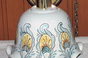 Applique in ceramica smaltata fatta a mano