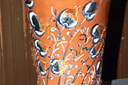 Portaombrelli in ceramica dipinto a mano